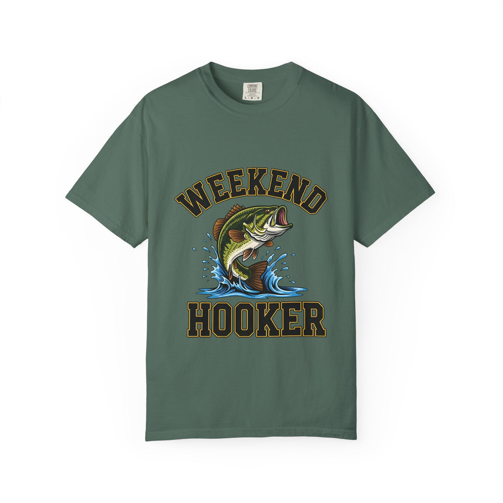 Weekend Hooker Fishing T-Shirt — Bass Graphic Tee for Anglers