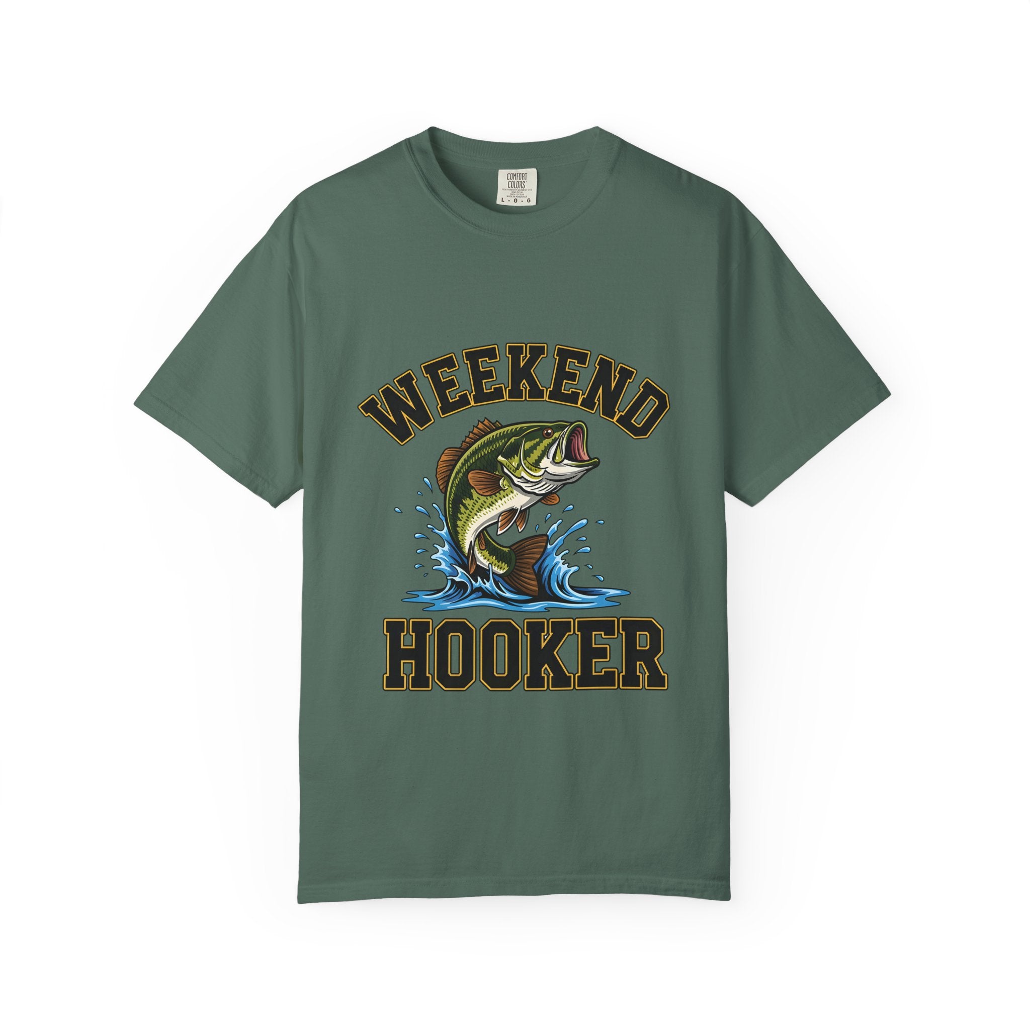 Weekend Hooker Fishing T-Shirt — Bass Graphic Tee for Anglers