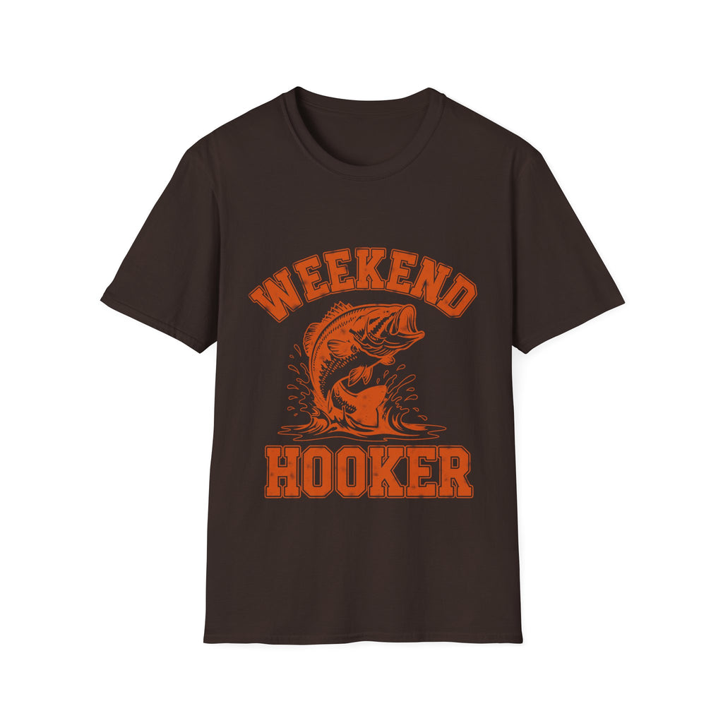 Weekend Hooker T-Shirt – Funny Bass Fishing