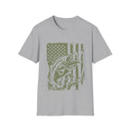 American Flag Bass Fishing T-Shirt
