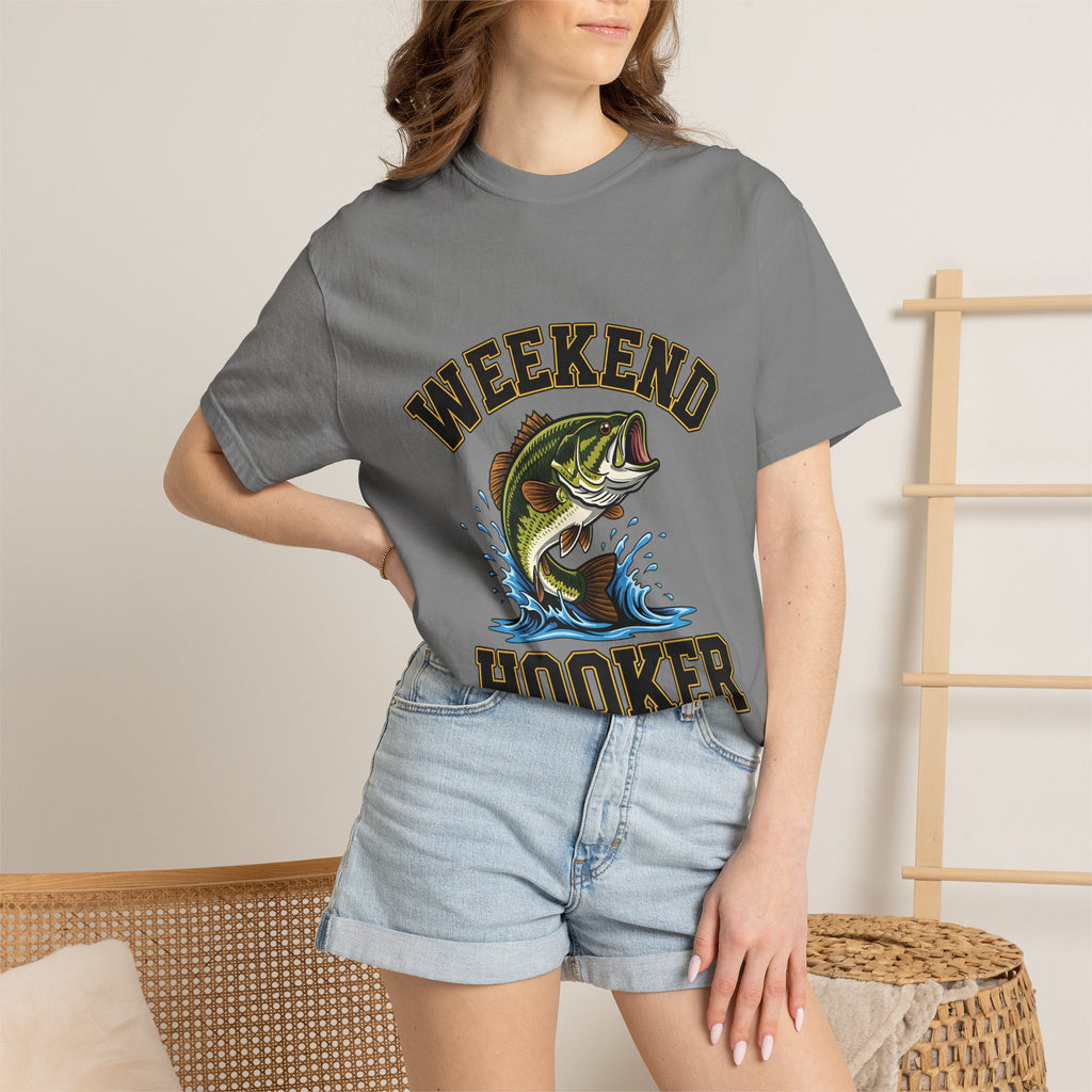 Weekend Hooker Fishing T-Shirt — Bass Graphic Tee for Anglers