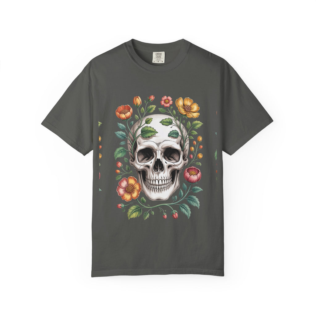 Floraler Totenkopf – Gotische Botanische Kunst