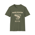Bass Hunter Elite Vintage Fishing Angler T-Shirt