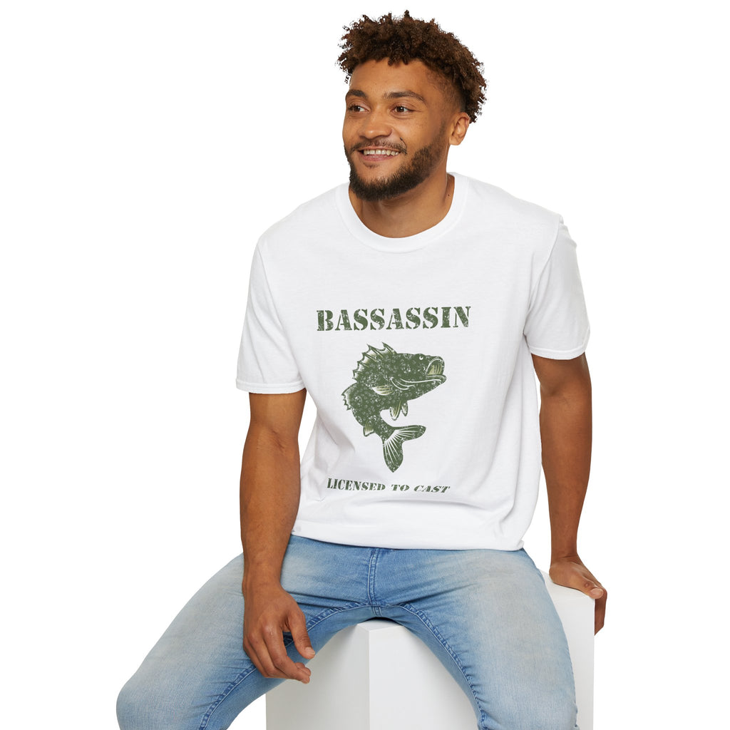 American Flag Bass Fishing T-Shirt