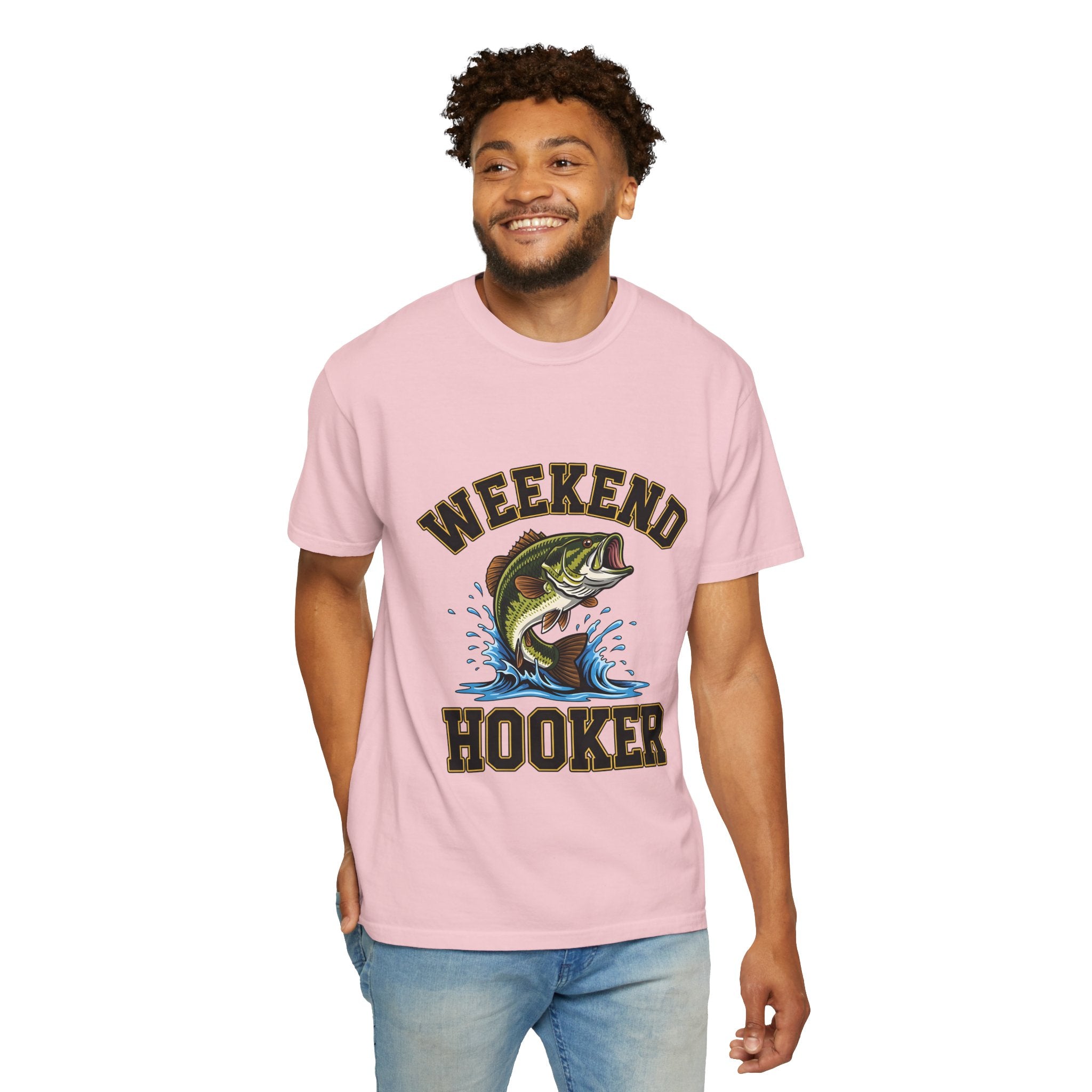 Weekend Hooker Fishing T-Shirt — Bass Graphic Tee for Anglers