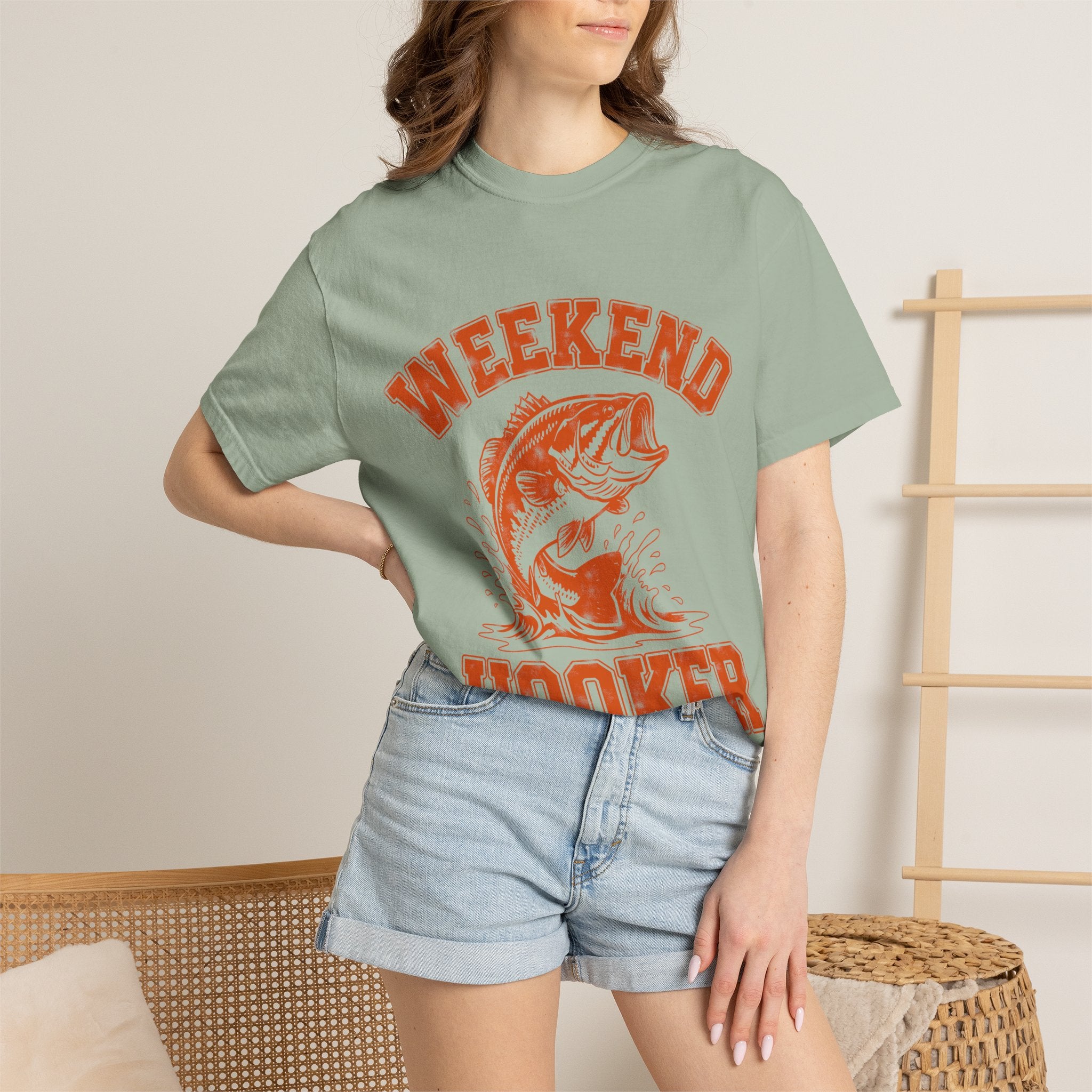 Weekend Hooker Fishing T-Shirt — Bass Graphic Tee for Anglers