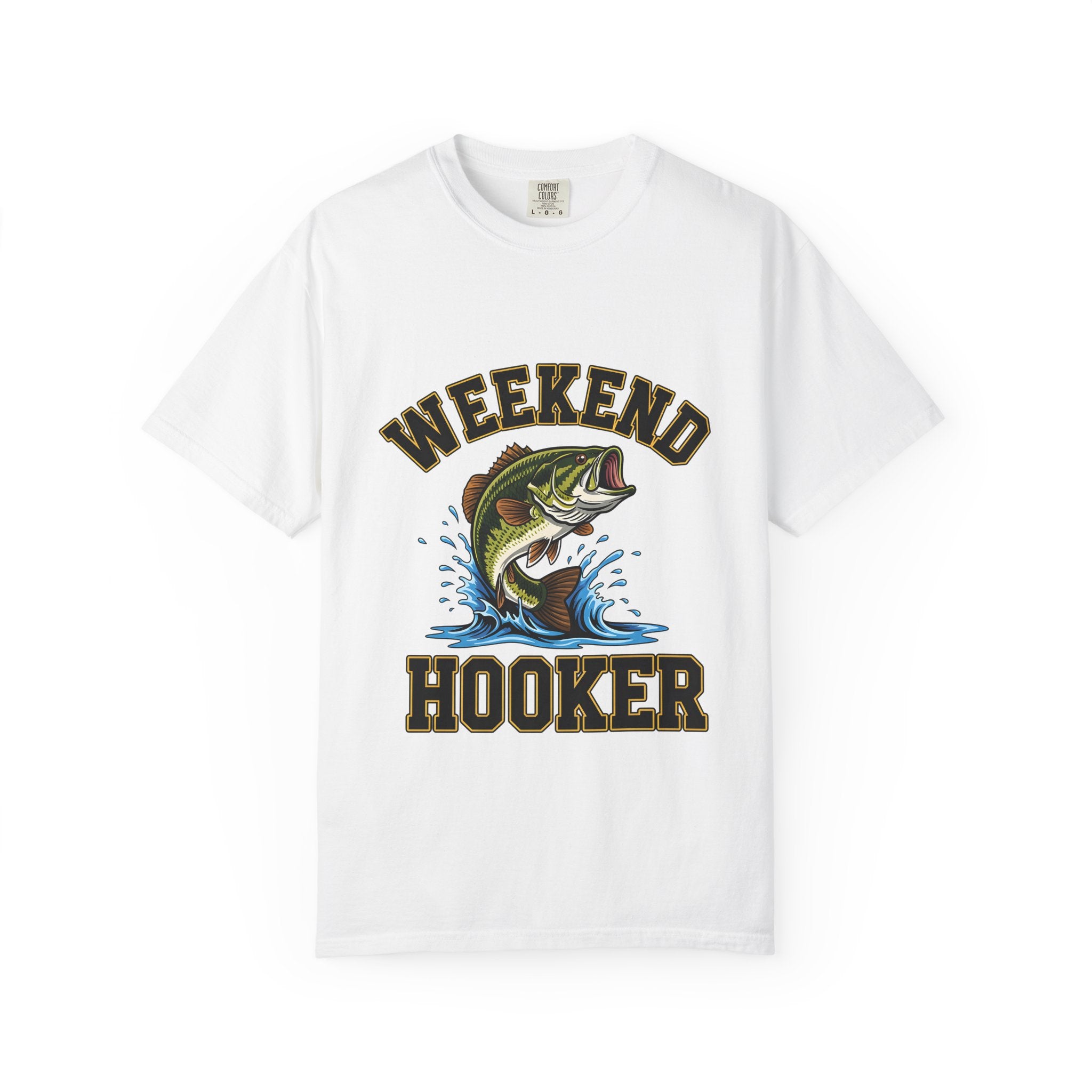 Weekend Hooker Fishing T-Shirt — Bass Graphic Tee for Anglers