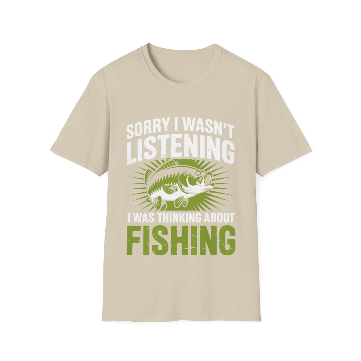 Thinking About Fishing Funny T-Shirt