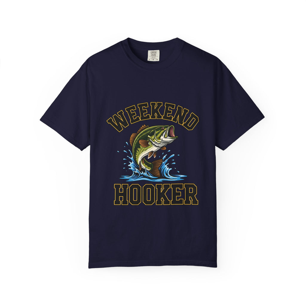 Weekend Hooker Fishing T-Shirt — Bass Graphic Tee for Anglers