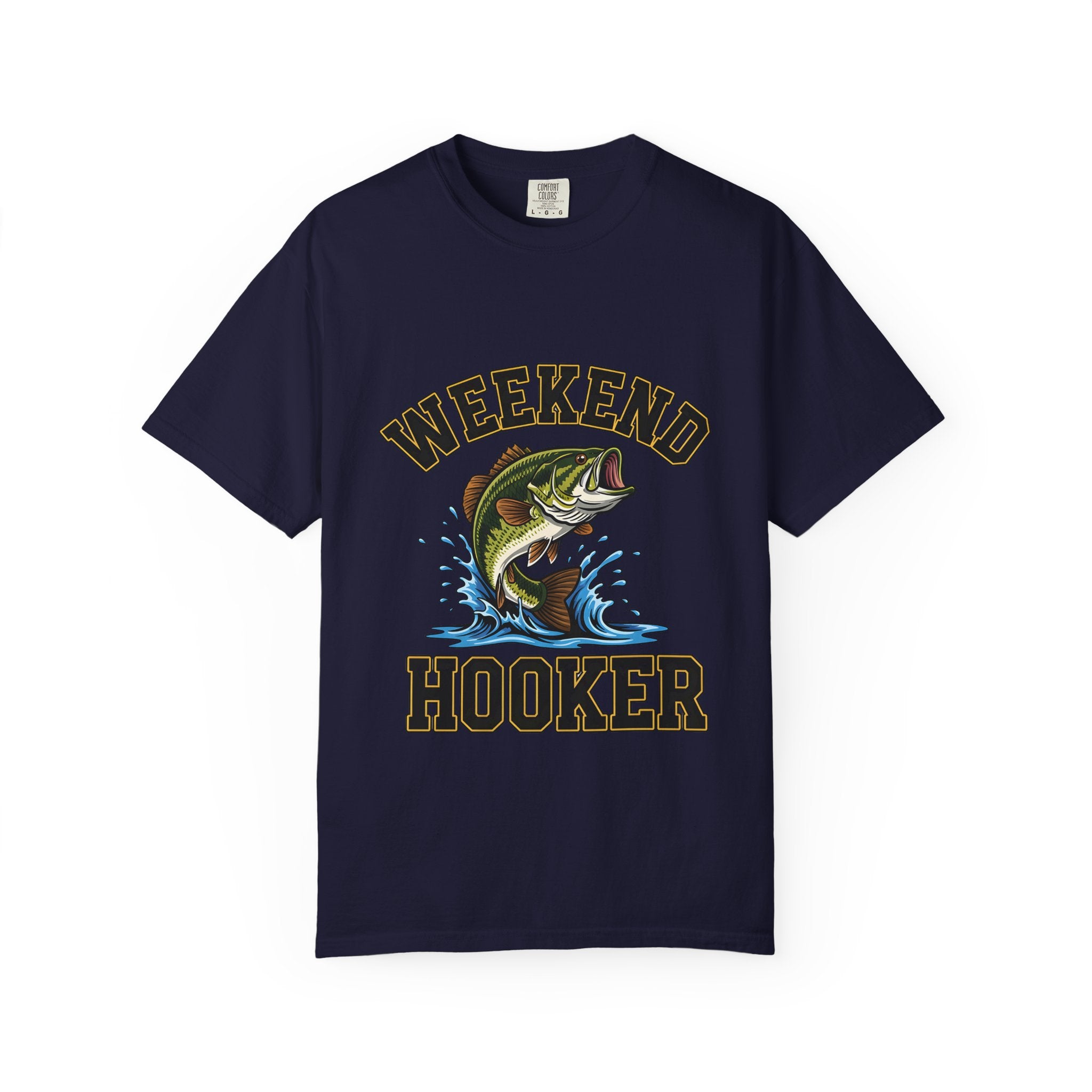 Weekend Hooker Fishing T-Shirt — Bass Graphic Tee for Anglers