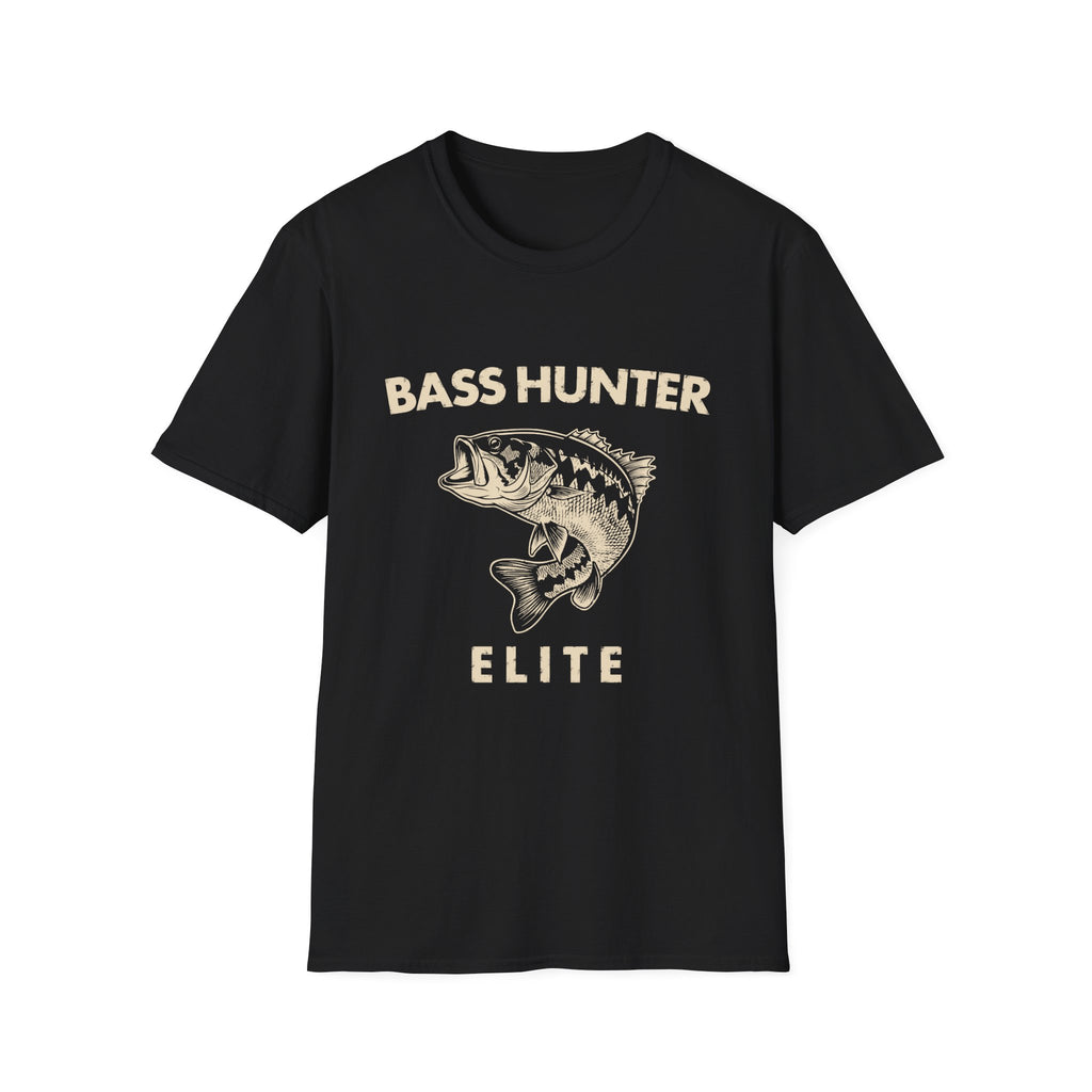 Bass Hunter Elite Vintage Fishing Angler T-Shirt