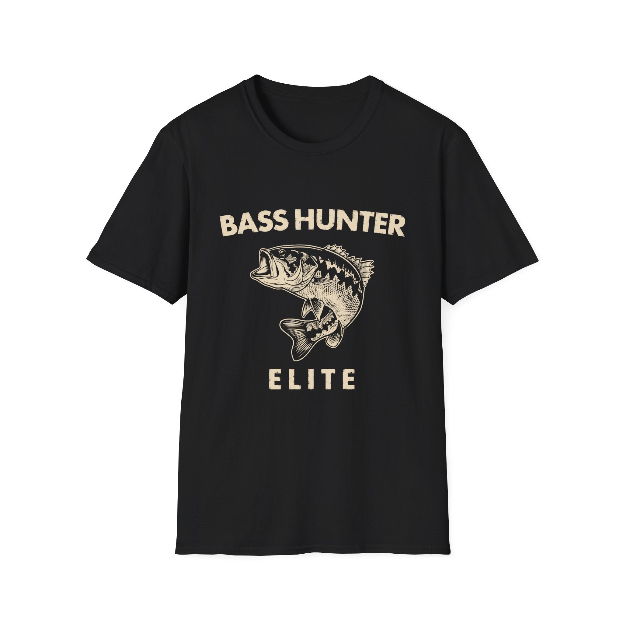 Bass Hunter Elite Vintage Fishing Angler T-Shirt