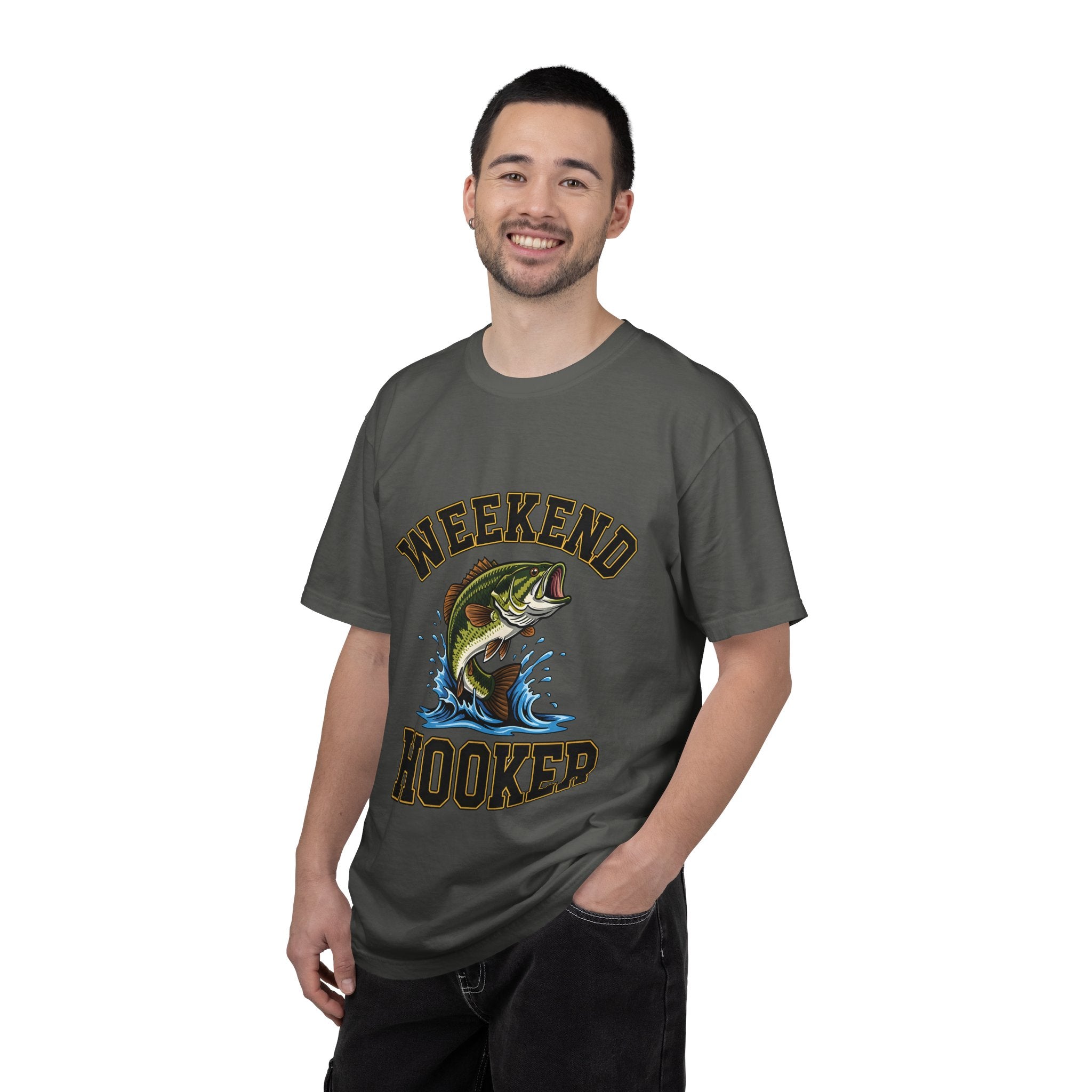 Weekend Hooker Fishing T-Shirt — Bass Graphic Tee for Anglers