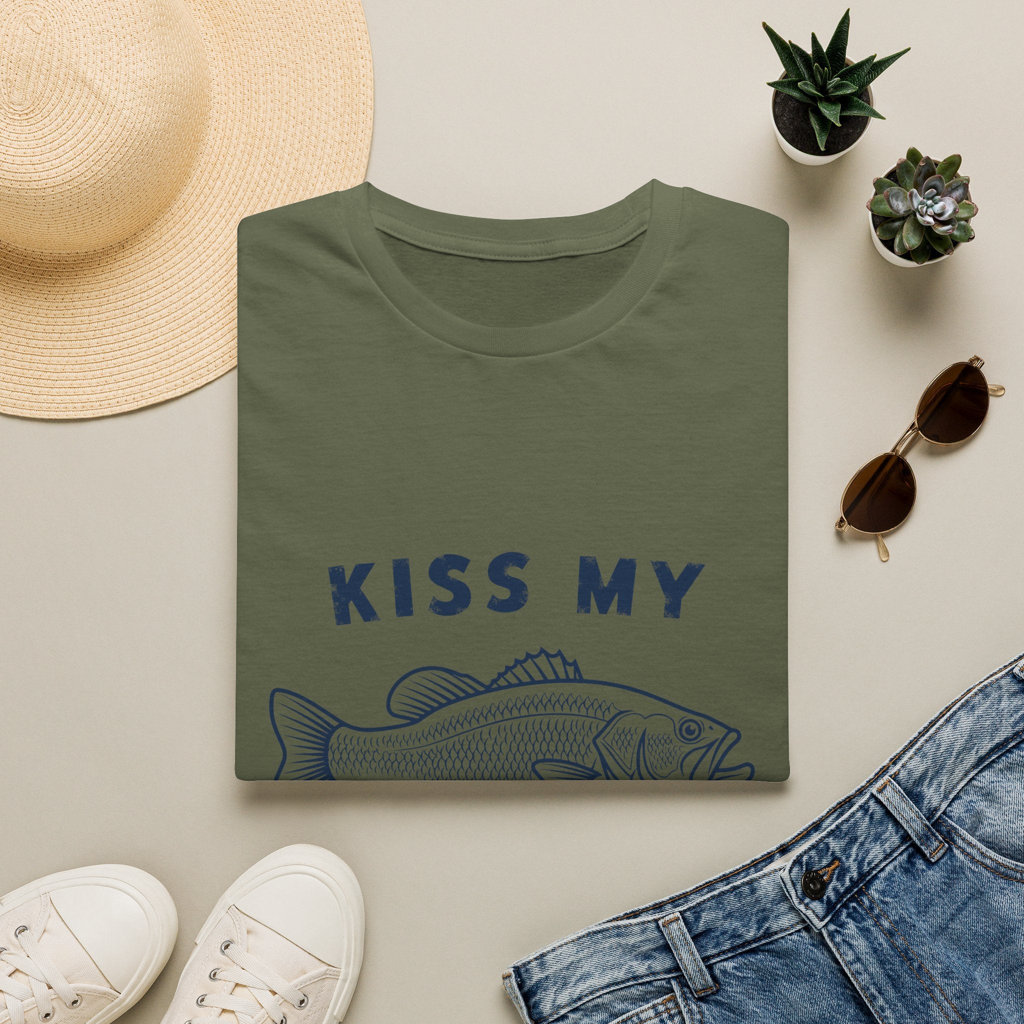 Kiss My Bass T-Shirt — Funny Fishing Tee for Anglers