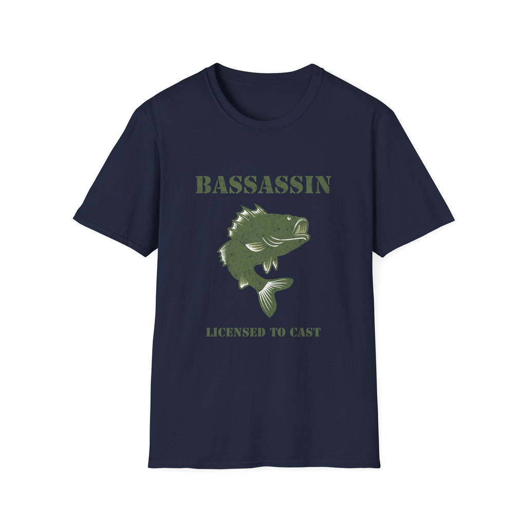 American Flag Bass Fishing T-Shirt
