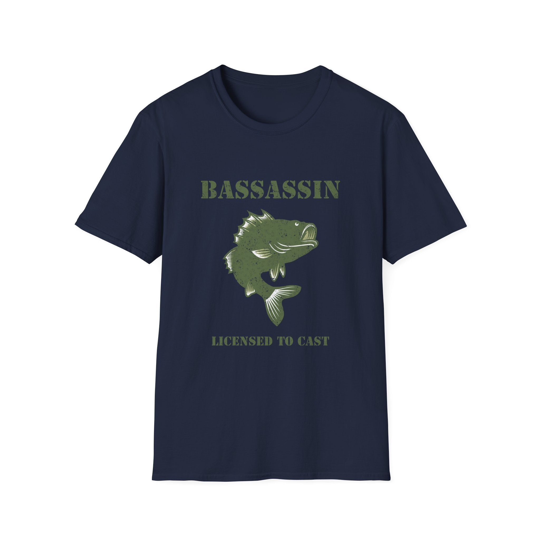 American Flag Bass Fishing T-Shirt