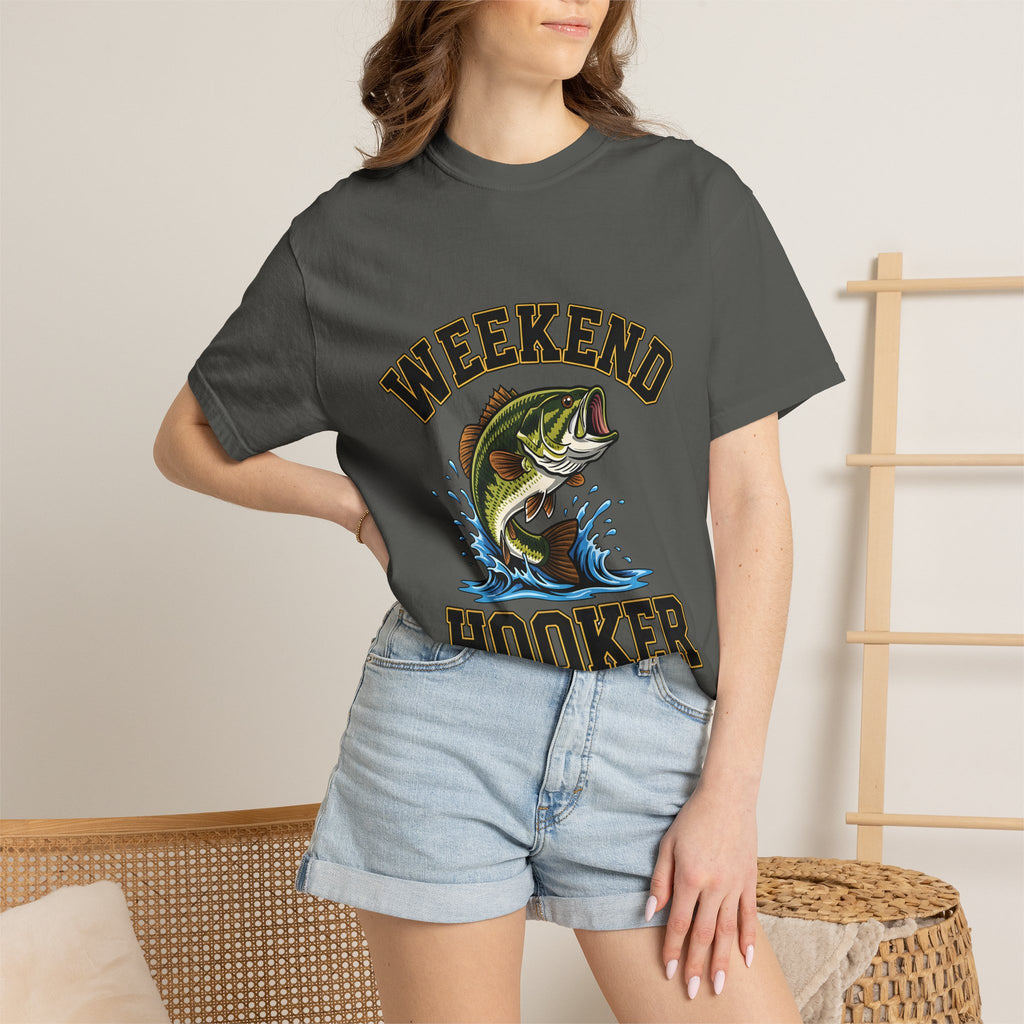 Weekend Hooker Fishing T-Shirt — Bass Graphic Tee for Anglers