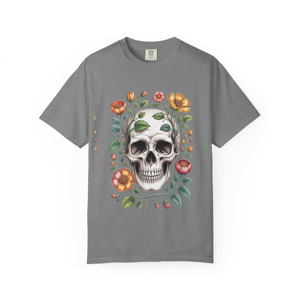 Floraler Totenkopf – Gotische Botanische Kunst