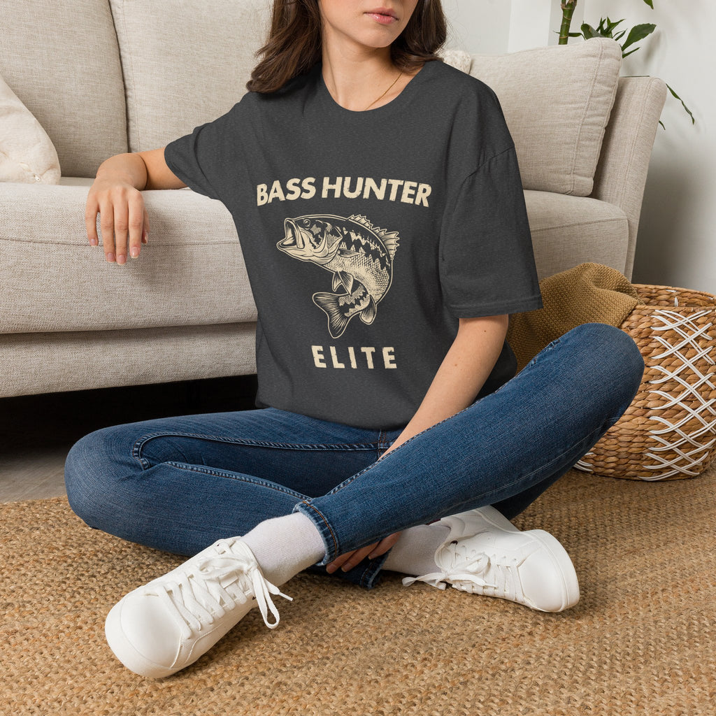 Bass Hunter Elite Vintage Fishing Angler T-Shirt