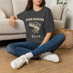 Bass Hunter Elite Vintage Fishing Angler T-Shirt