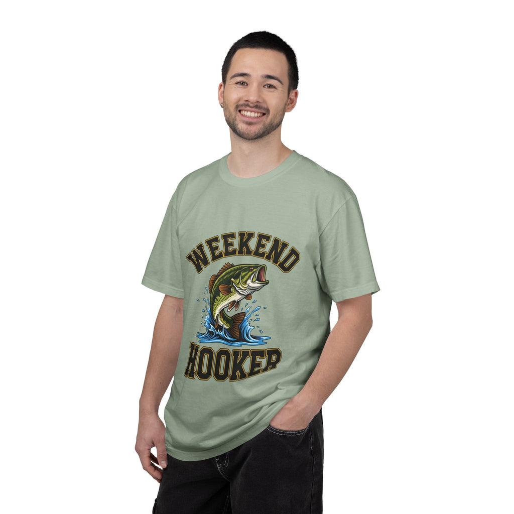 Weekend Hooker Fishing T-Shirt — Bass Graphic Tee for Anglers
