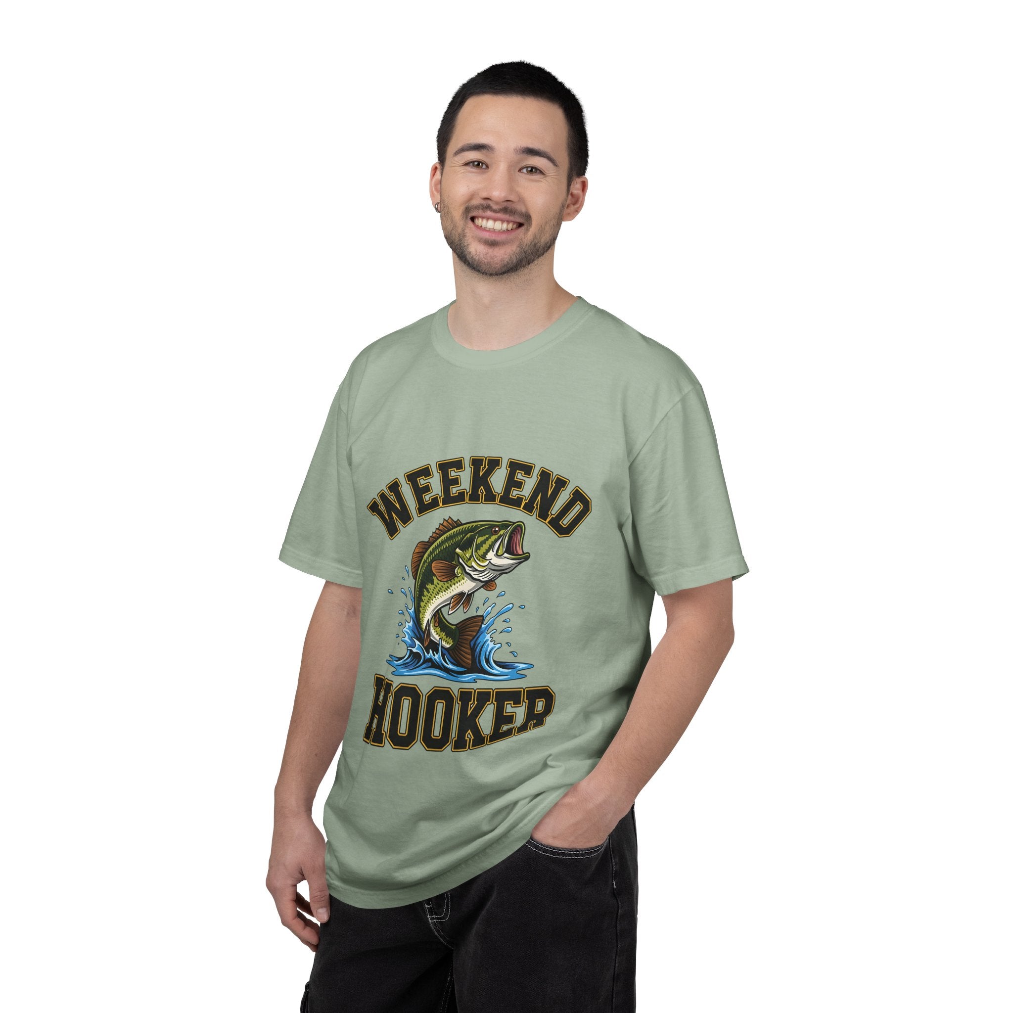 Weekend Hooker Fishing T-Shirt — Bass Graphic Tee for Anglers