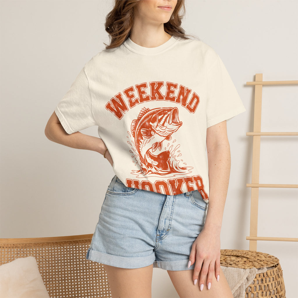 Weekend Hooker Fishing T-Shirt — Bass Graphic Tee for Anglers