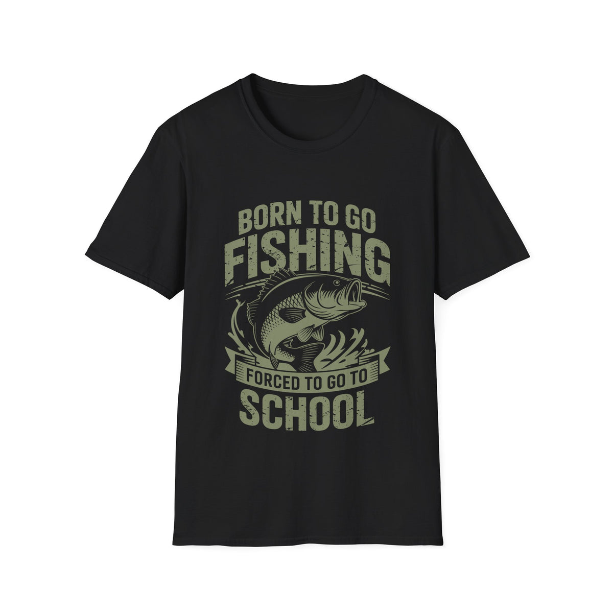 Born To Fish Forced School T-Shirt