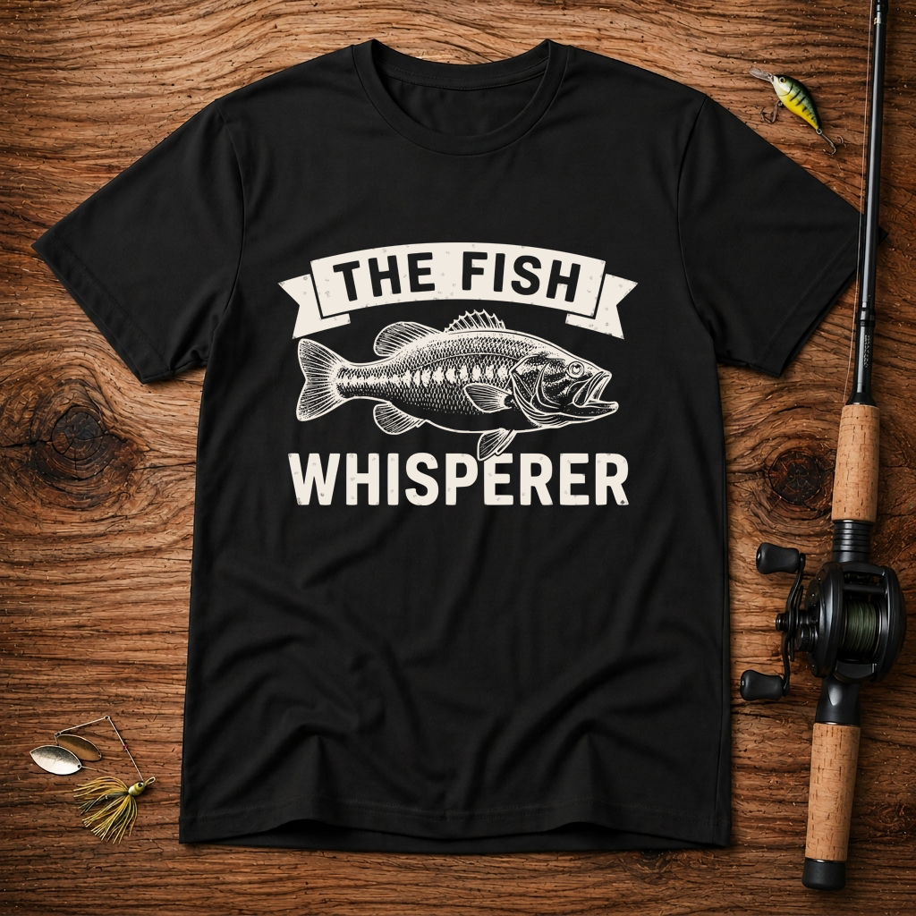 The Fish Whisperer T-Shirt – Funny Bass Fishing