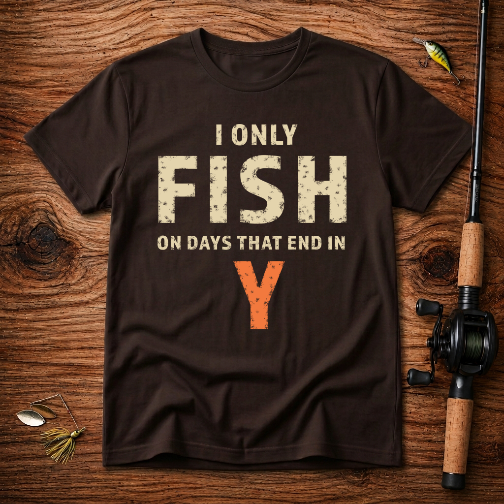 I only fish on days that end in Y T-Shirt