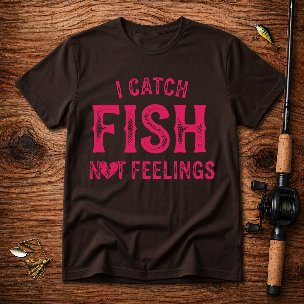 I catch fish, not feelings  T-Shirt