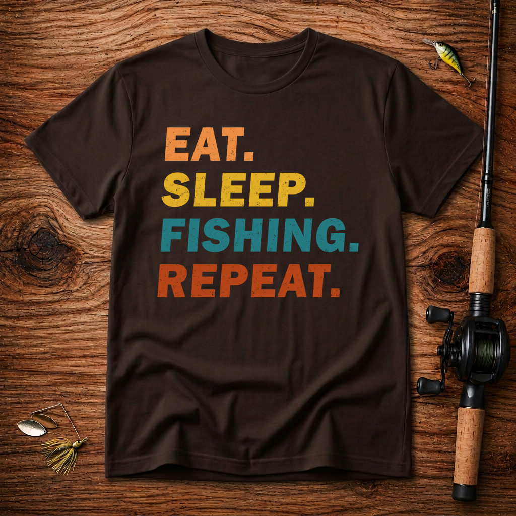 Eat. Sleep. Fishing. Repeat. T-Shirt