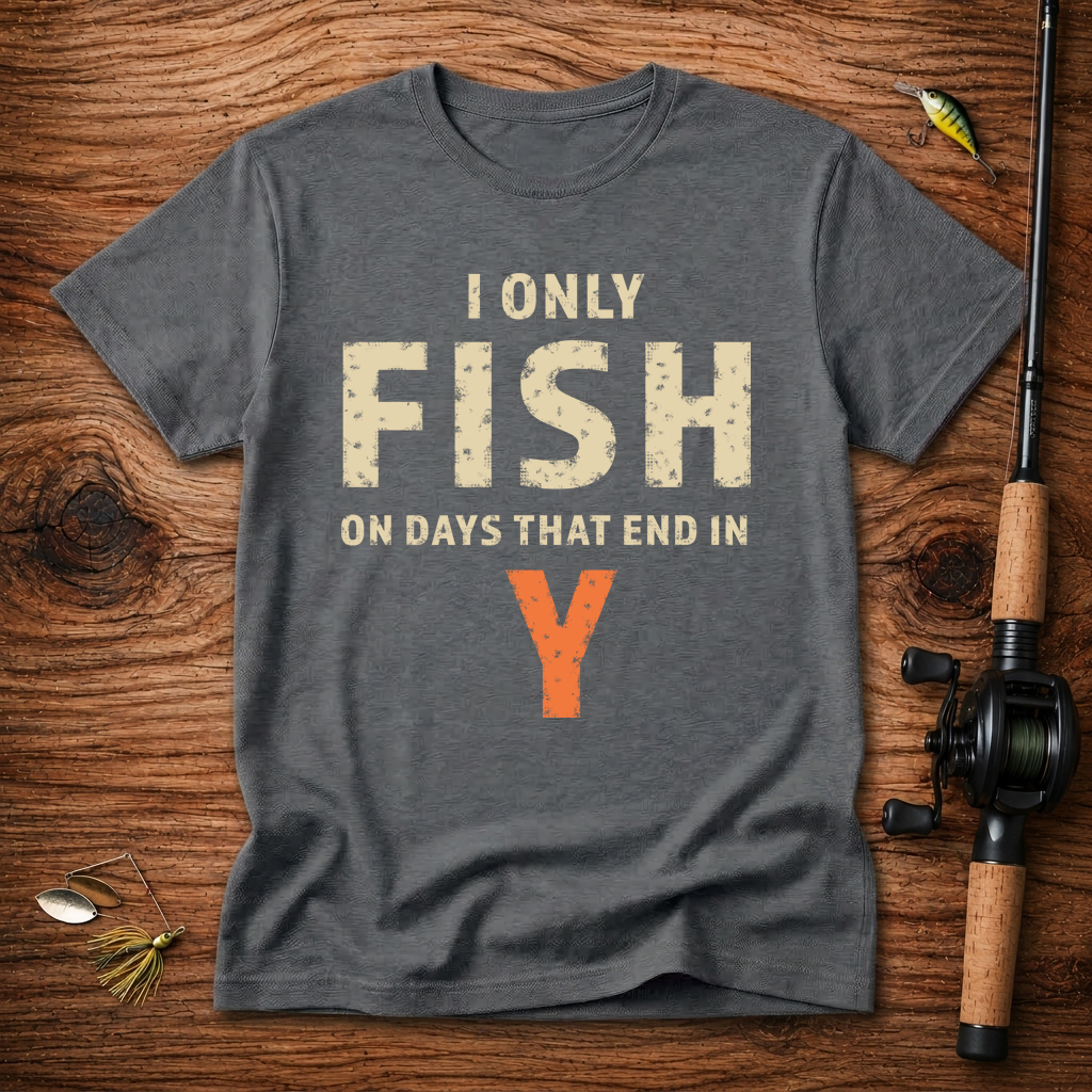 I only fish on days that end in Y T-Shirt