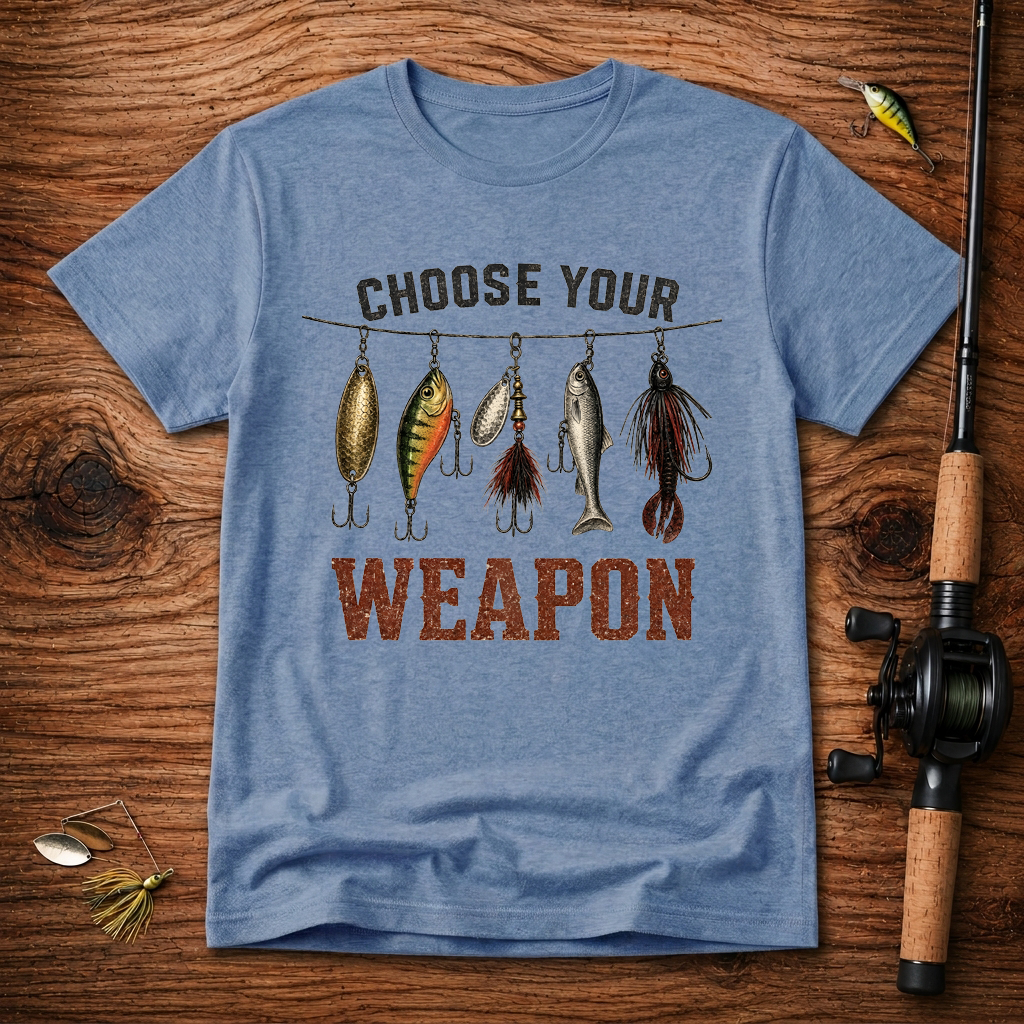 Choose Your Weapon Fishing T-Shirt