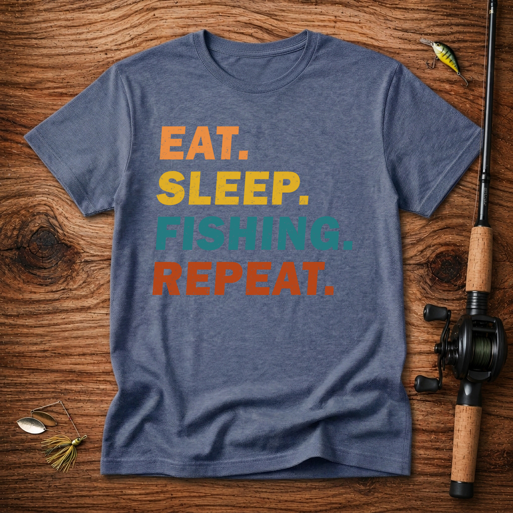 Eat. Sleep. Fishing. Repeat. T-Shirt