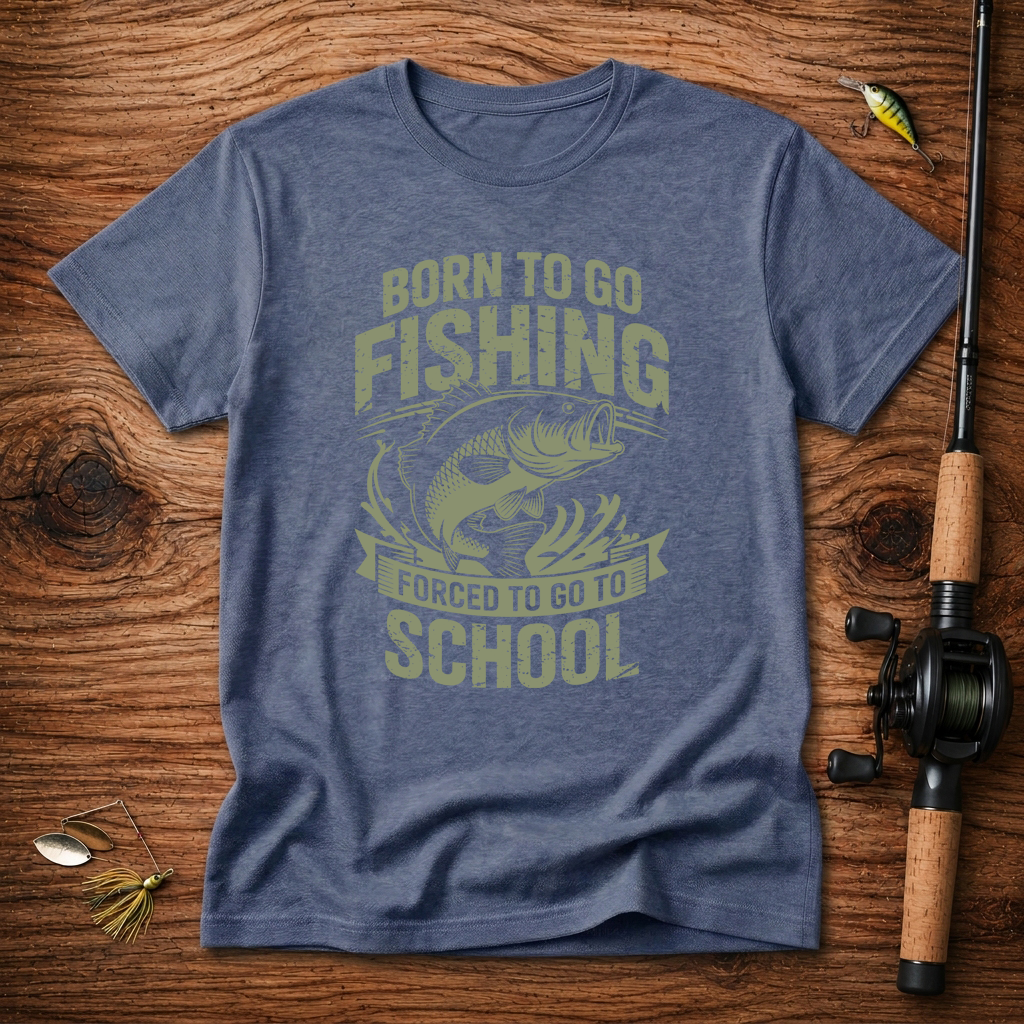 Born To Fish Forced School T-Shirt