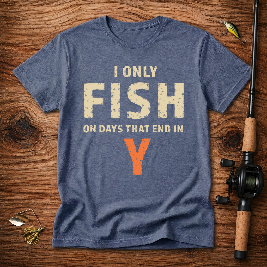 I only fish on days that end in Y T-Shirt