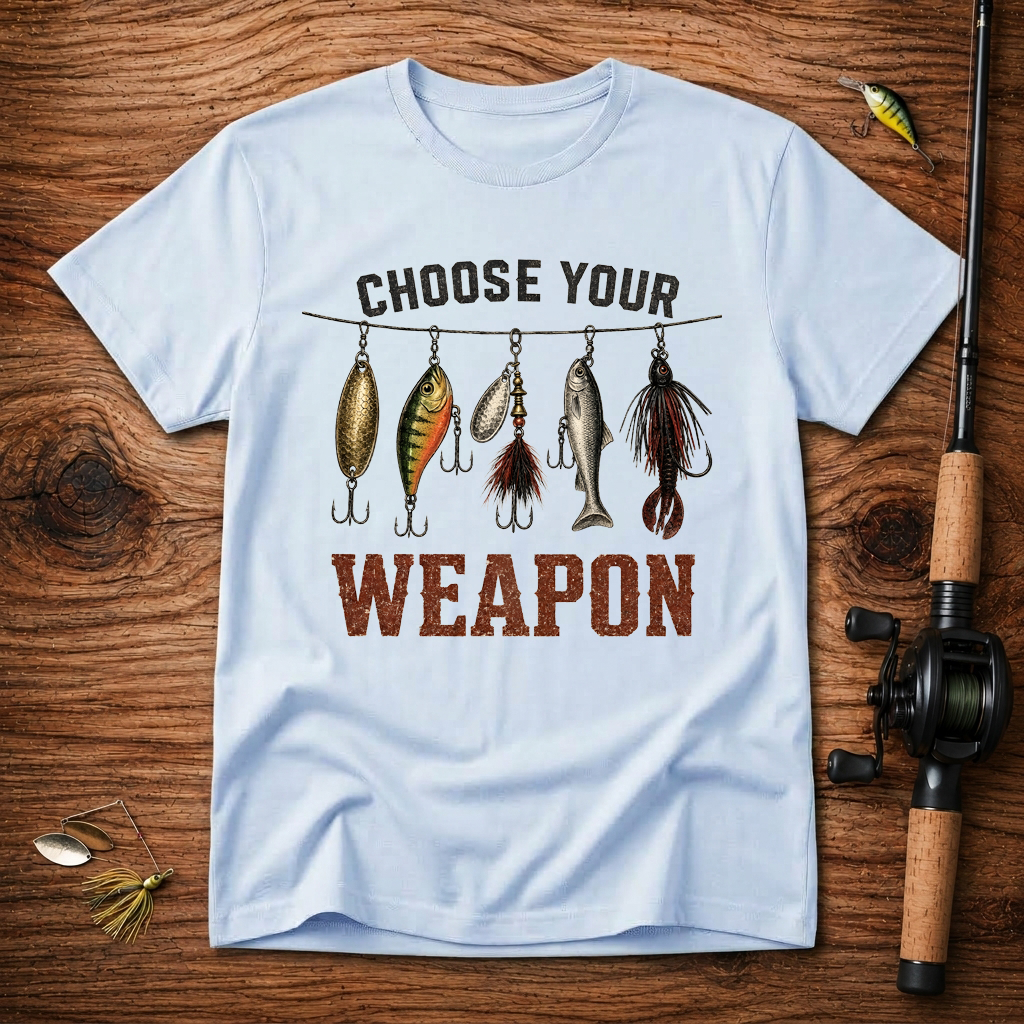 Choose Your Weapon Fishing T-Shirt