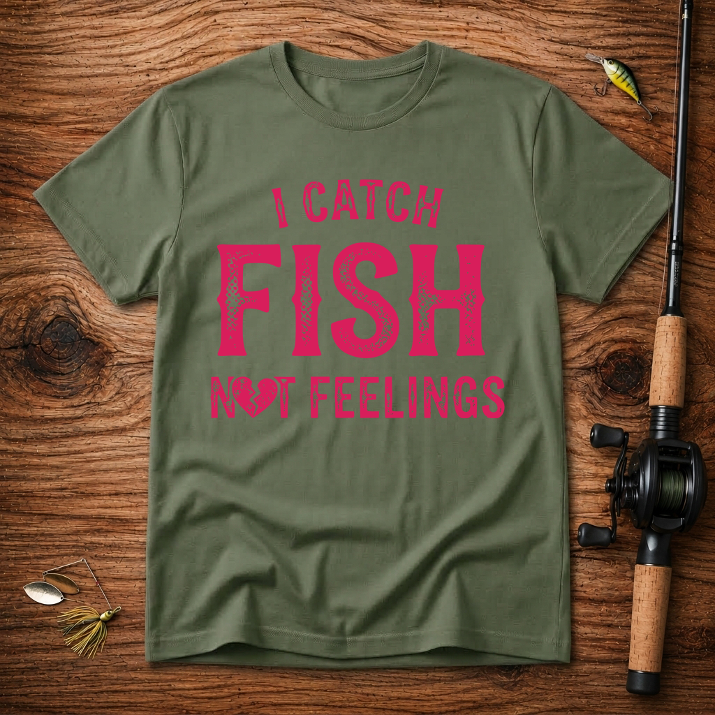 I catch fish, not feelings  T-Shirt