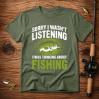 Thinking About Fishing Funny T-Shirt