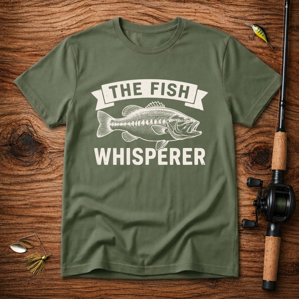 The Fish Whisperer T-Shirt – Funny Bass Fishing