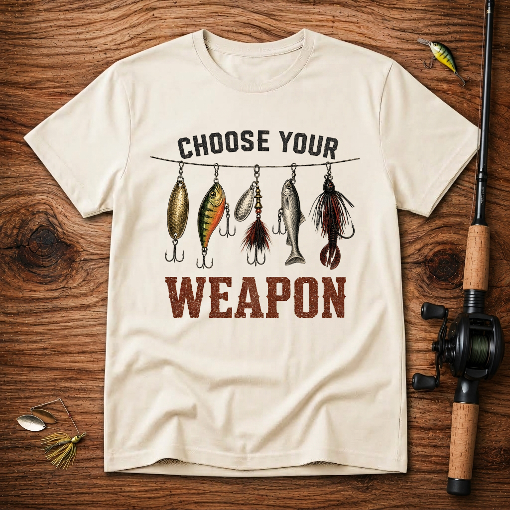 Choose Your Weapon Fishing T-Shirt