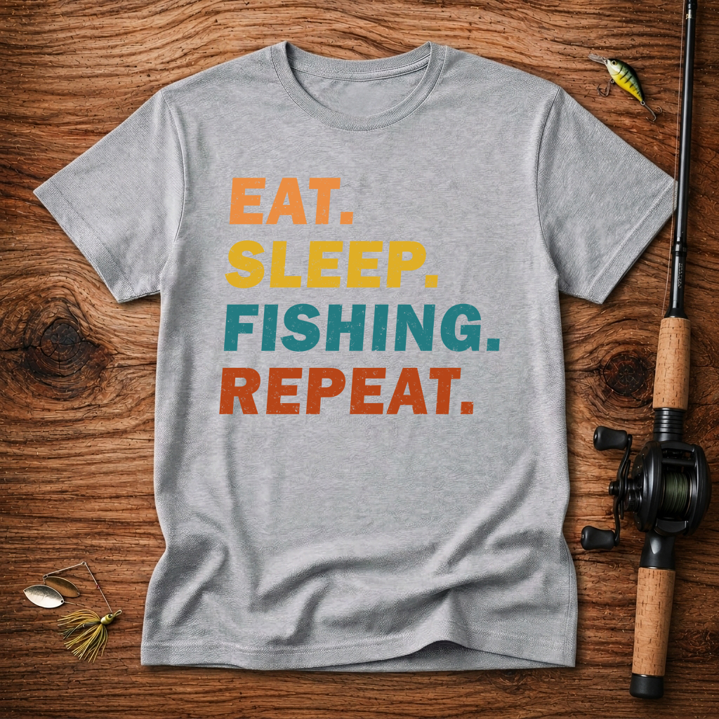 Eat. Sleep. Fishing. Repeat. T-Shirt