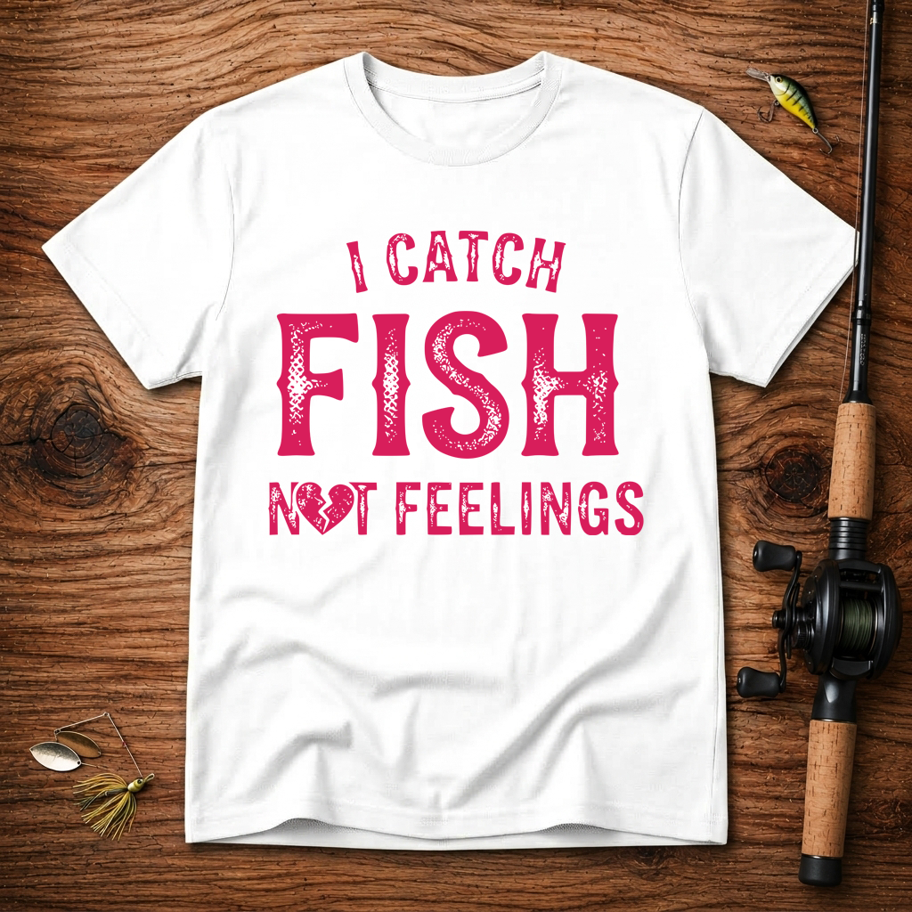 I catch fish, not feelings  T-Shirt