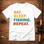 Eat. Sleep. Fishing. Repeat. T-Shirt