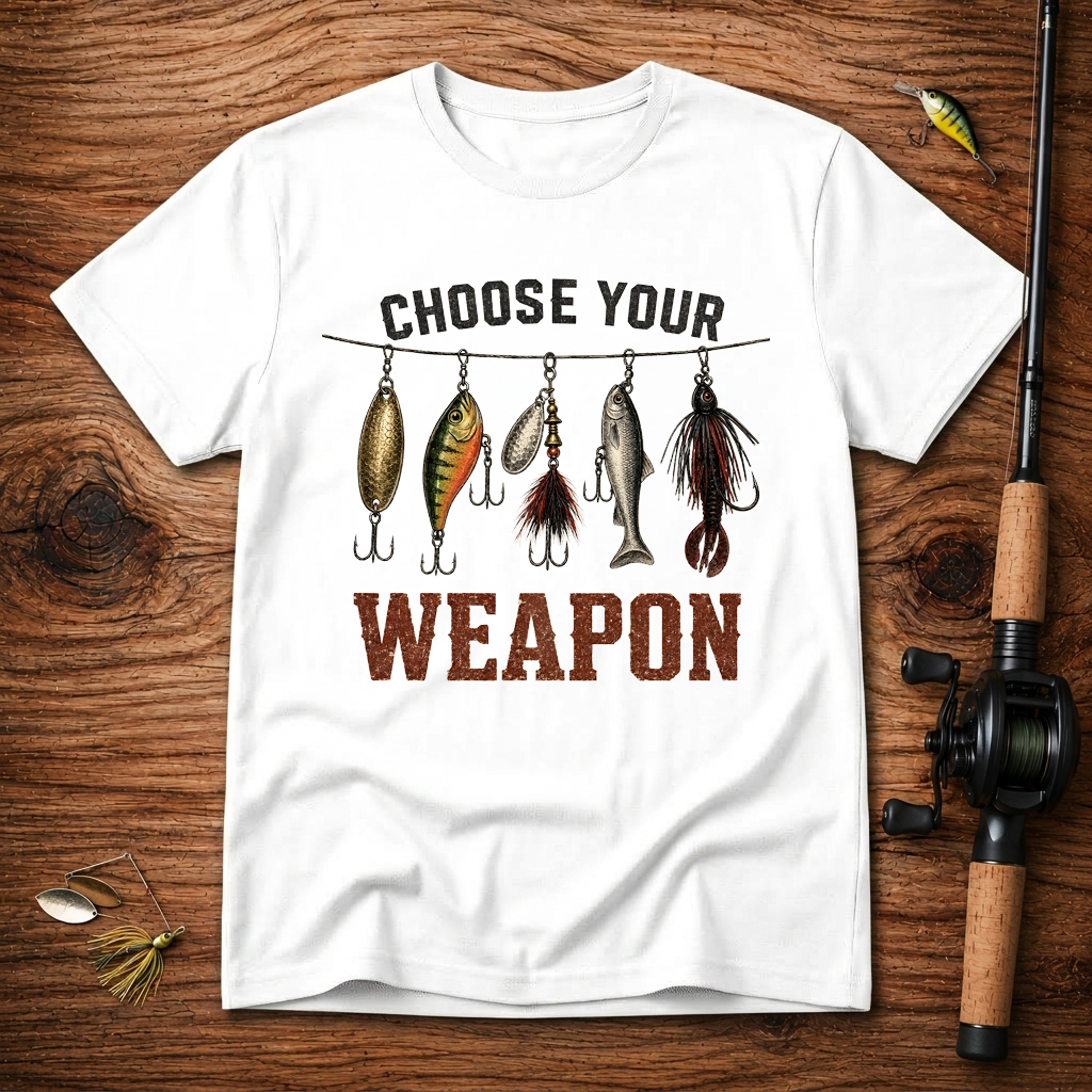 Choose Your Weapon Fishing T-Shirt